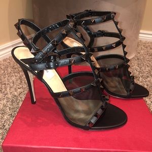 Valentino Garavani Rockstud Mesh Leather size 37